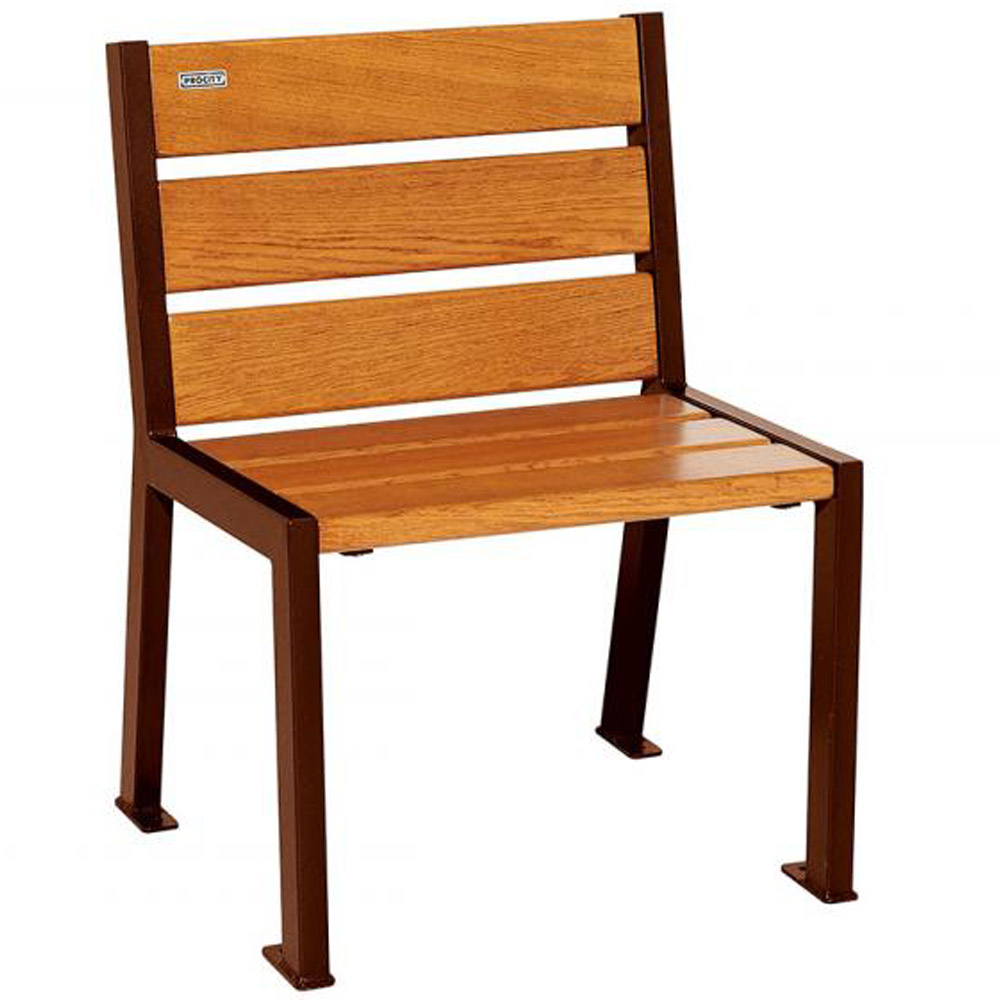 Silaos Wood and Steel Chair - corten effect
