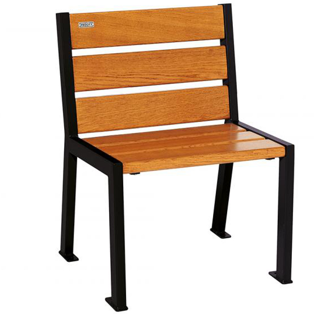 Silaos Wood and Steel Chair - black
