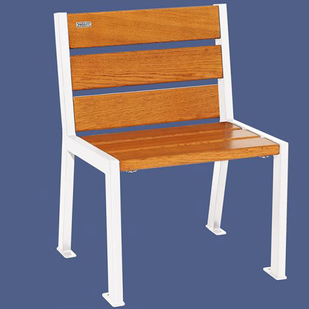 Silaos Wood and Steel Chair - pure white