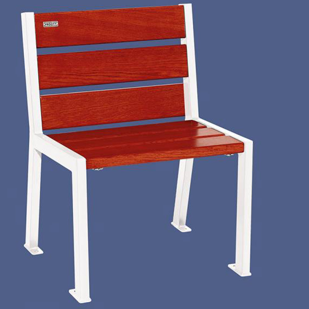 Silaos Wood and Steel Chair - Mahogany - white