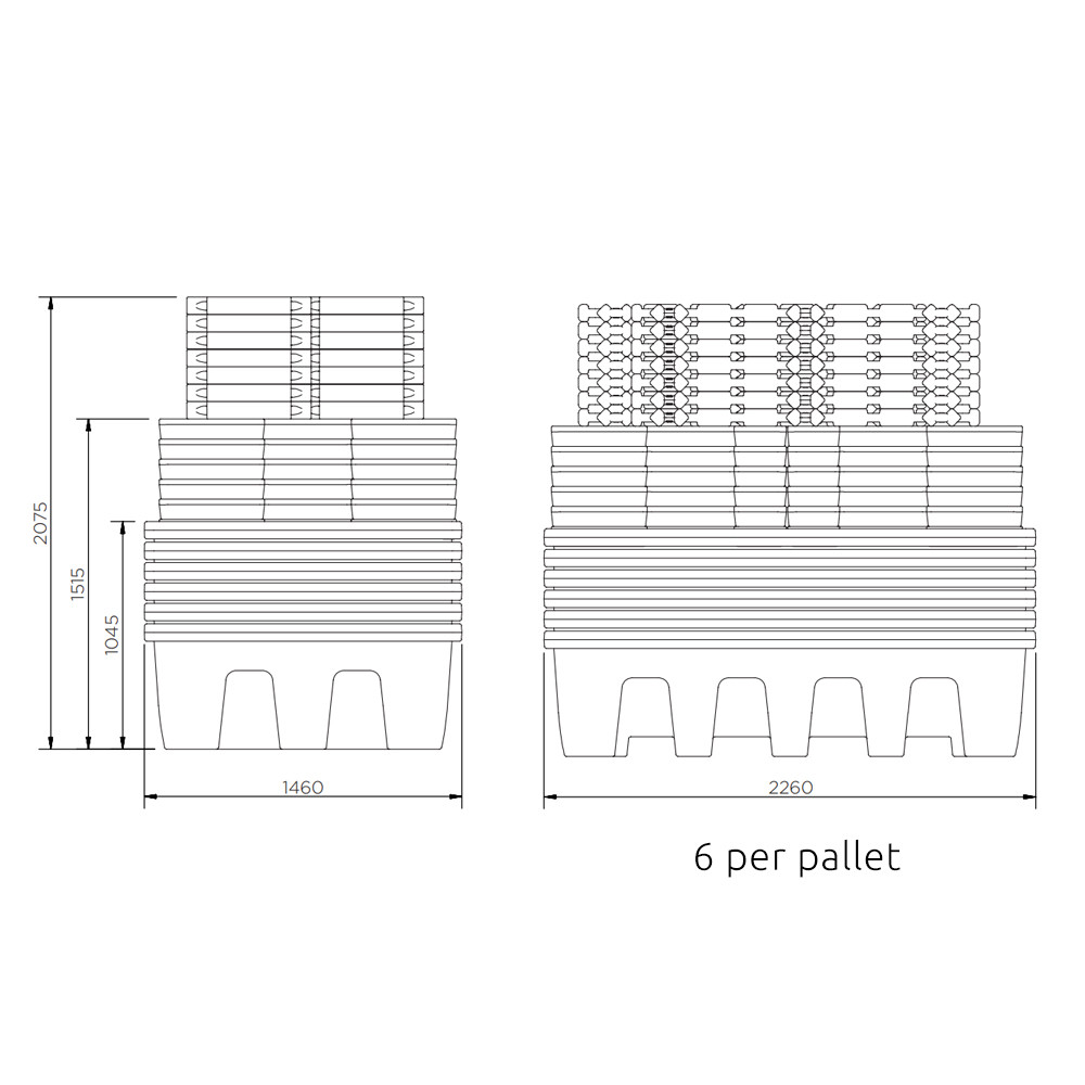 Double IBC Spill Bund - 1200 Litres
