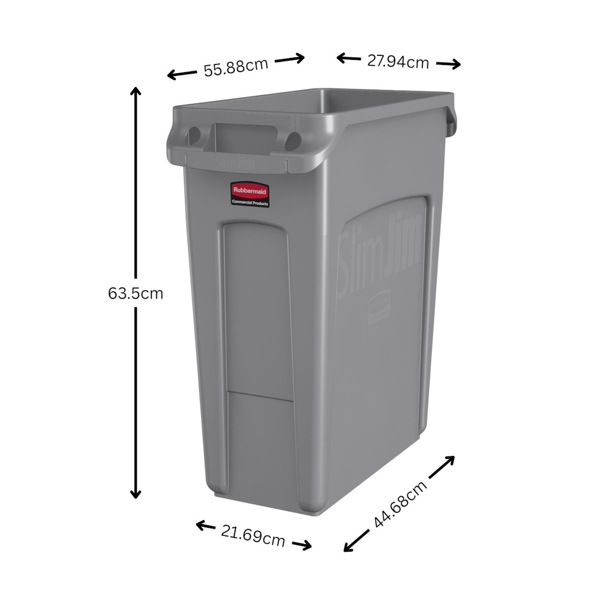 Rubbermaid Slim Jim Waste and Recycling Bin - 60 Litre