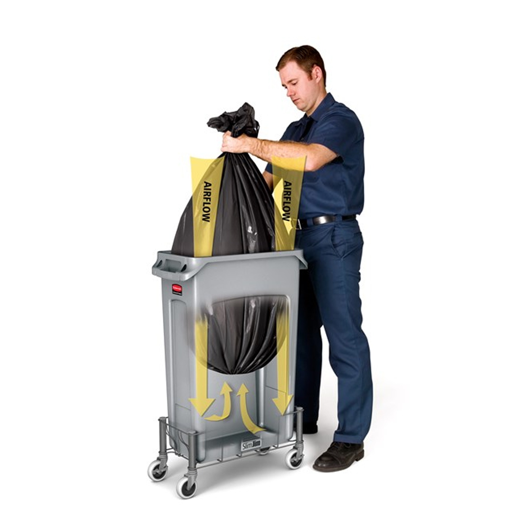 Rubbermaid Slim Jim Waste and Recycling Bin - 60 Litre