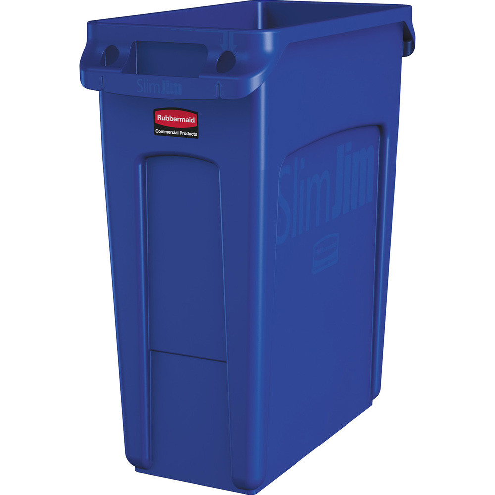 Slim Jim Recycling Bin - 60 Litre - Blue