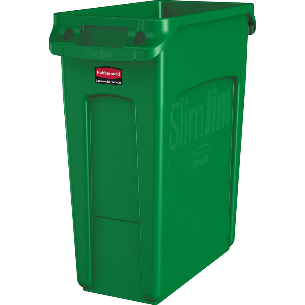 Slim Jim Recycling Bin - 60 Litre - Green