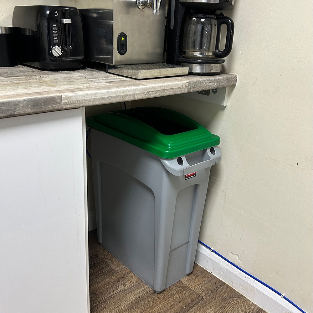 Simpler Recycling Rubbermaid Slim Jim Mixed Recycling Bin - 60 Litre