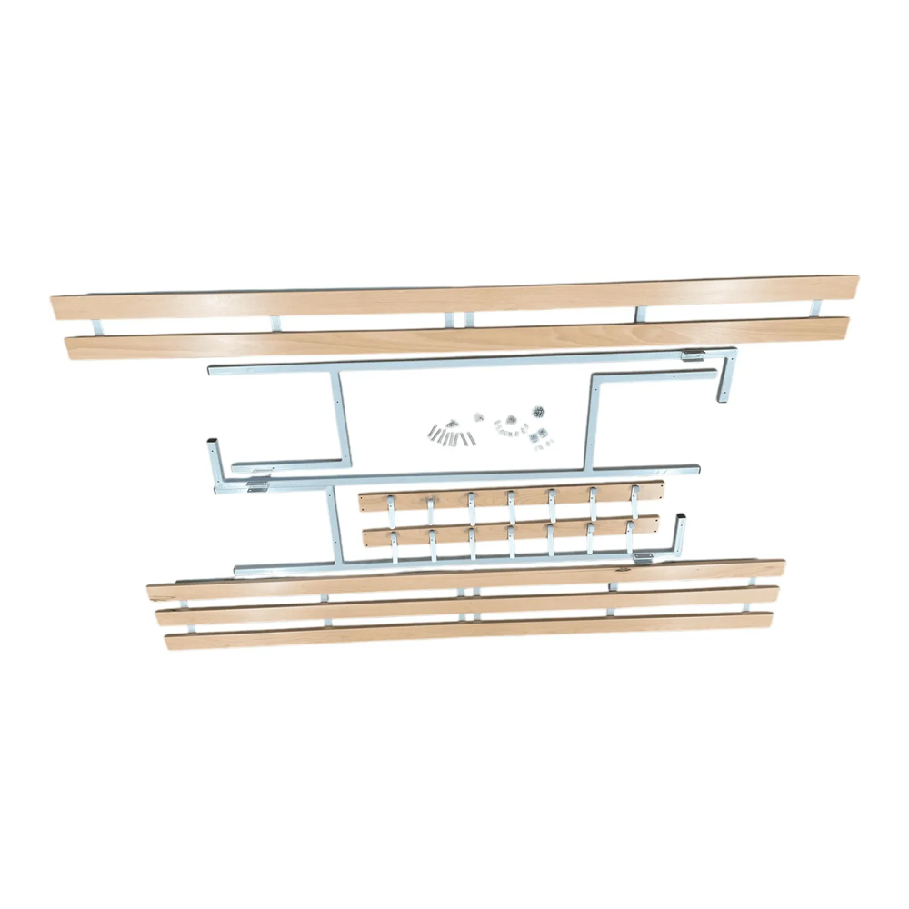 Single Sided Bench with Shelf