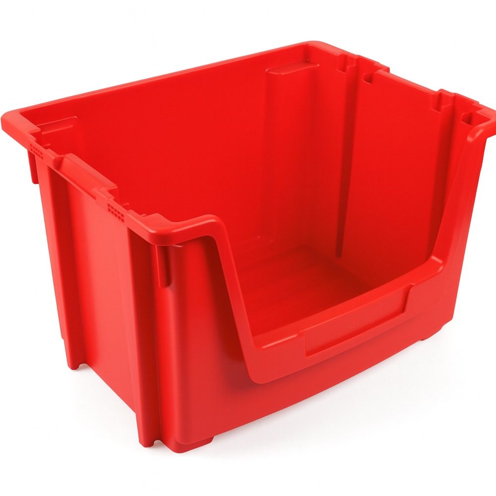 Stackable Open Fronted Plastic Pick Bins - 50 Litre