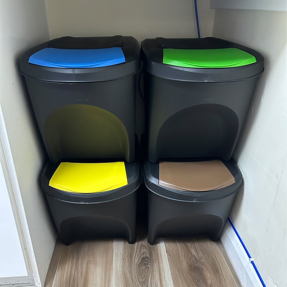 Stackinbin Stackable Recycling Bins - 25L - Set of 4