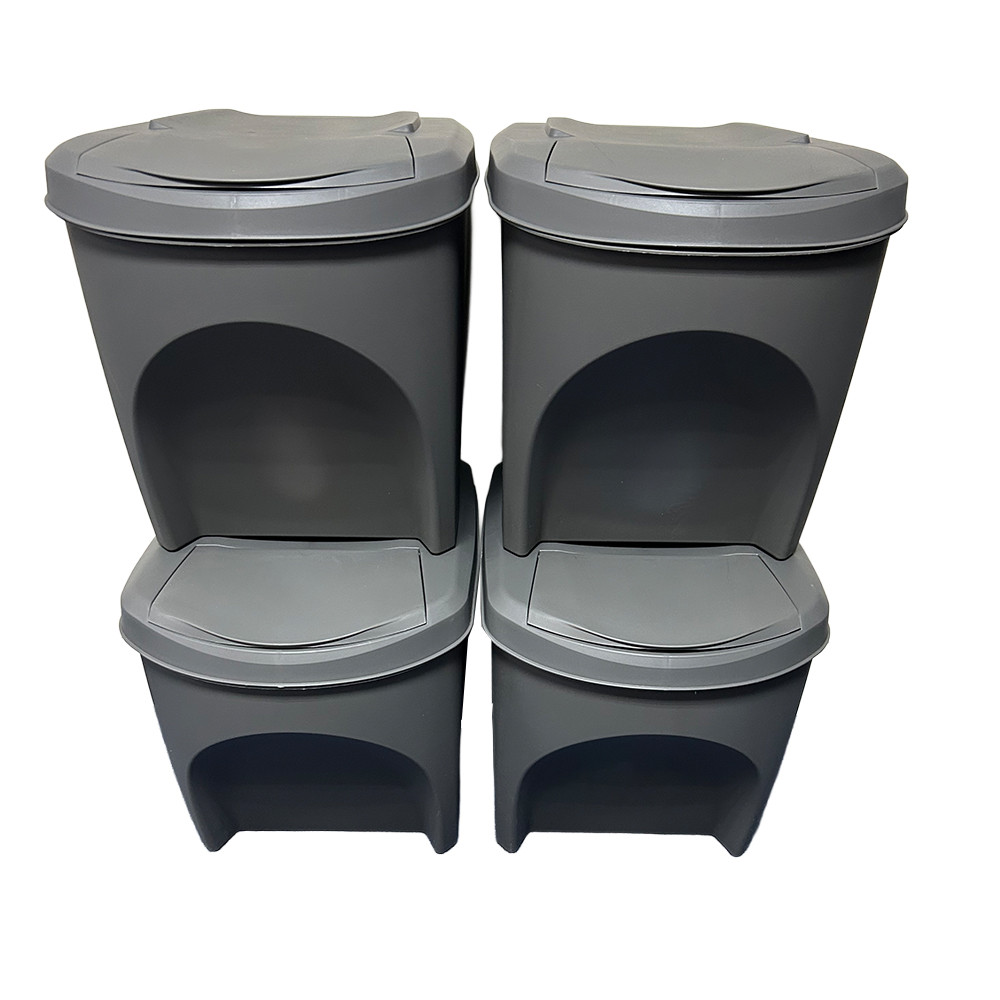 Stackinbin Stackable Recycling Bins - 25L - Set of 4
