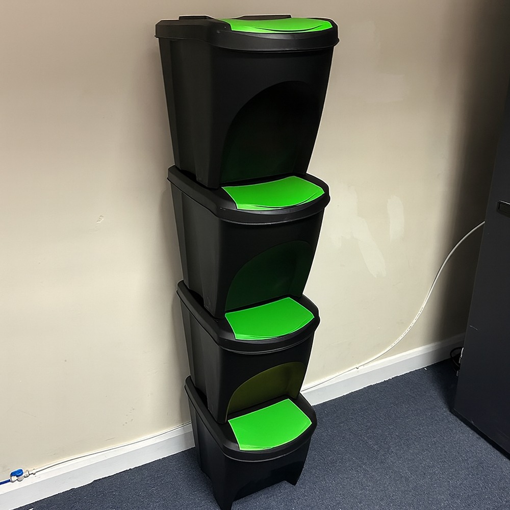 Stackinbin Stackable Recycling Bins - 25L - Set of 4
