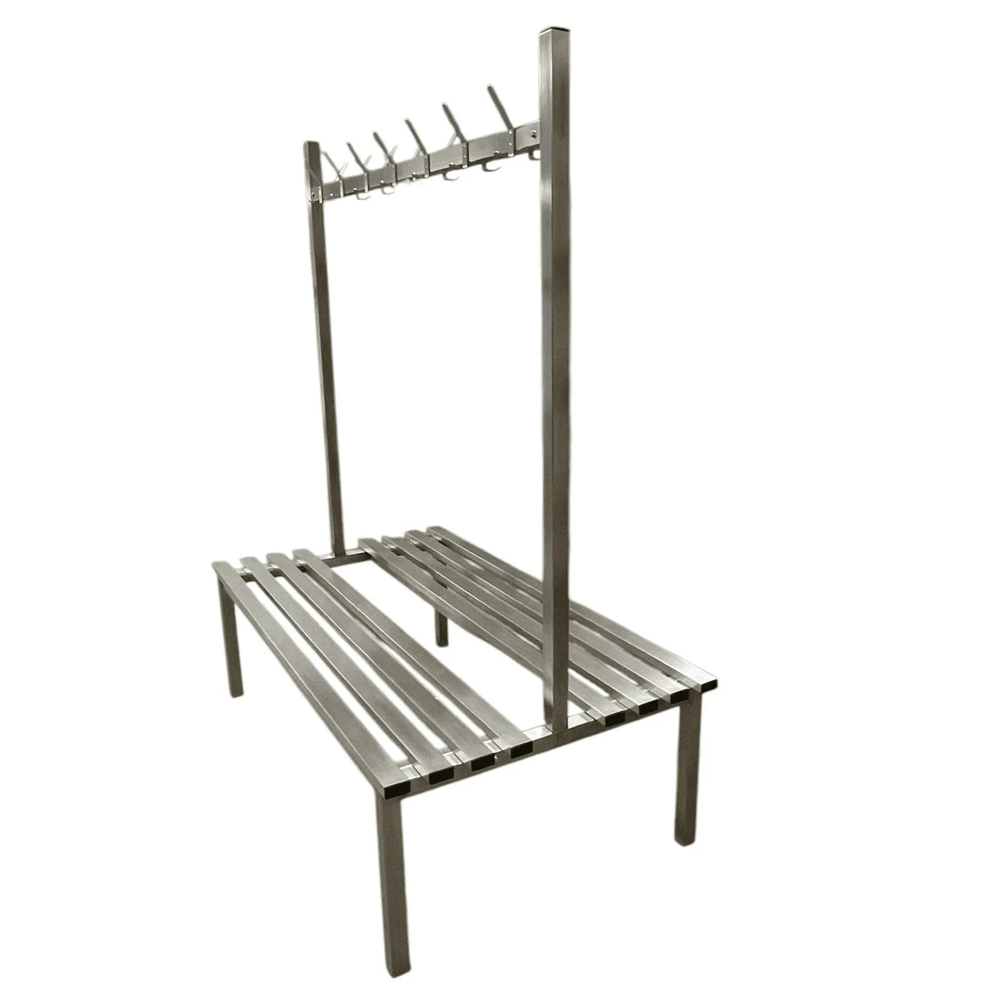 Stainless Steel Double Side Changing Room Bench Seat