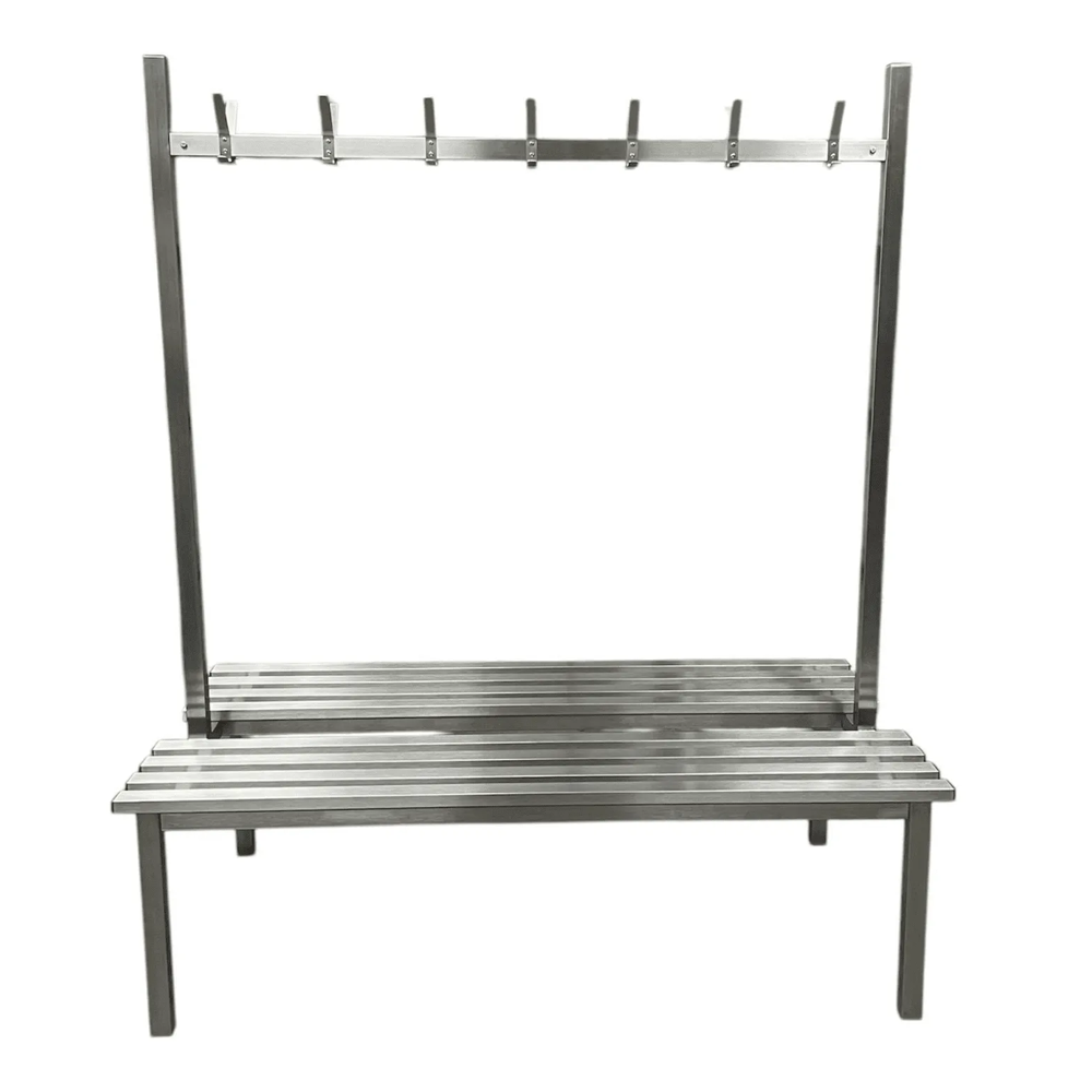 Stainless Steel Double Side Changing Room Bench Seat