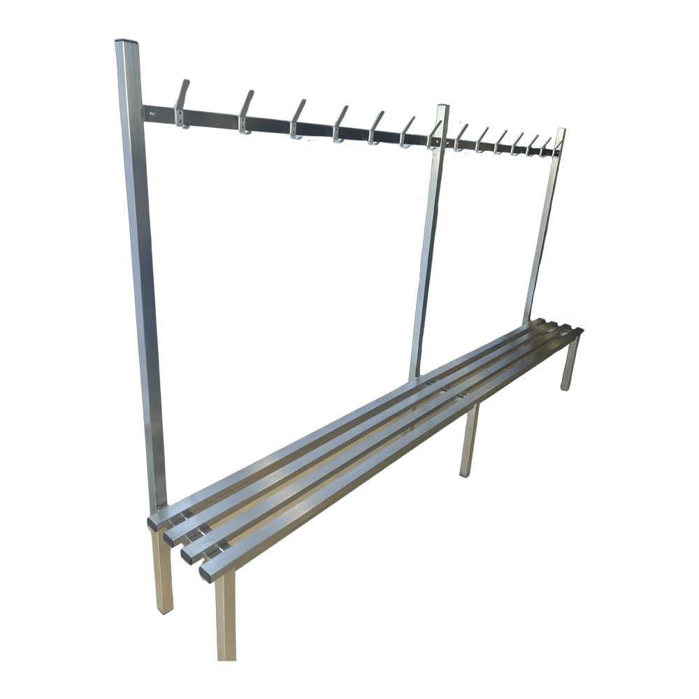 Stainless Steel Single Side Changing Room Bench Seat