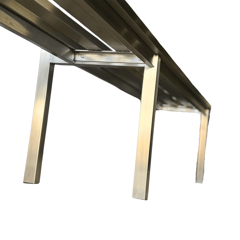 Stainless Steel Single Side Changing Room Bench Seat