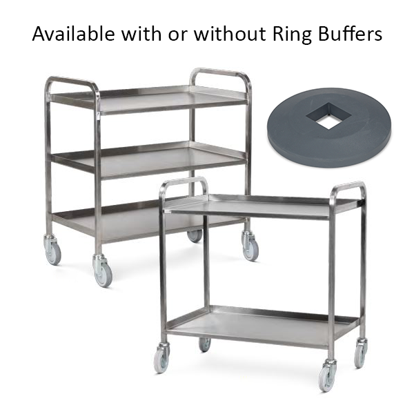 Heavy Duty Wheeled Trolley - Stainless Steel