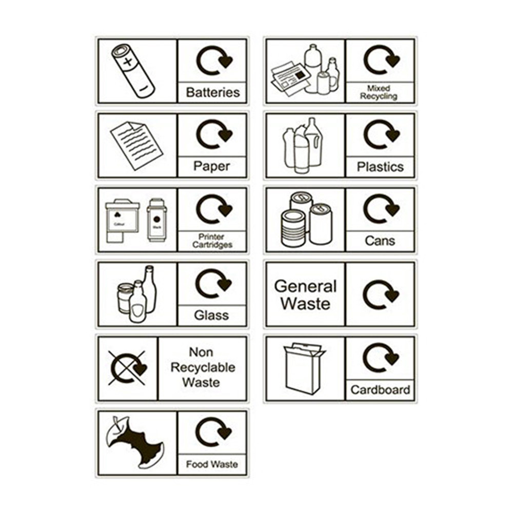 Customisable Plastic Waste Bin 30 - 50 Litres