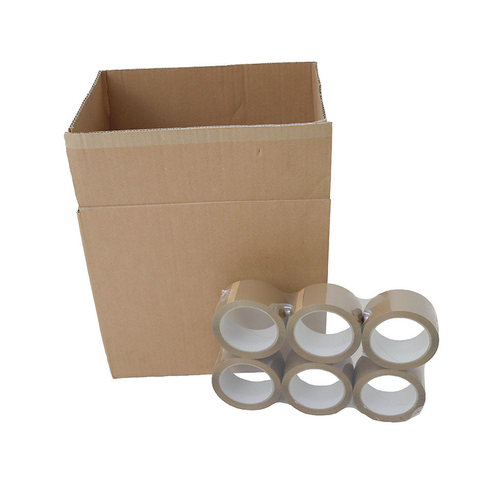 Packing Tape Brown Hot Melt 48mm (2 Inch) x 66m - Pack of 36