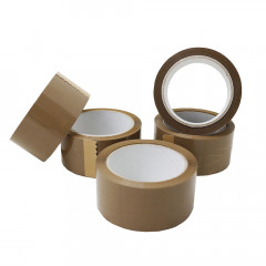 Packing Tape Brown Hot Melt 48mm (2 Inch) x 66m - Pack of 36