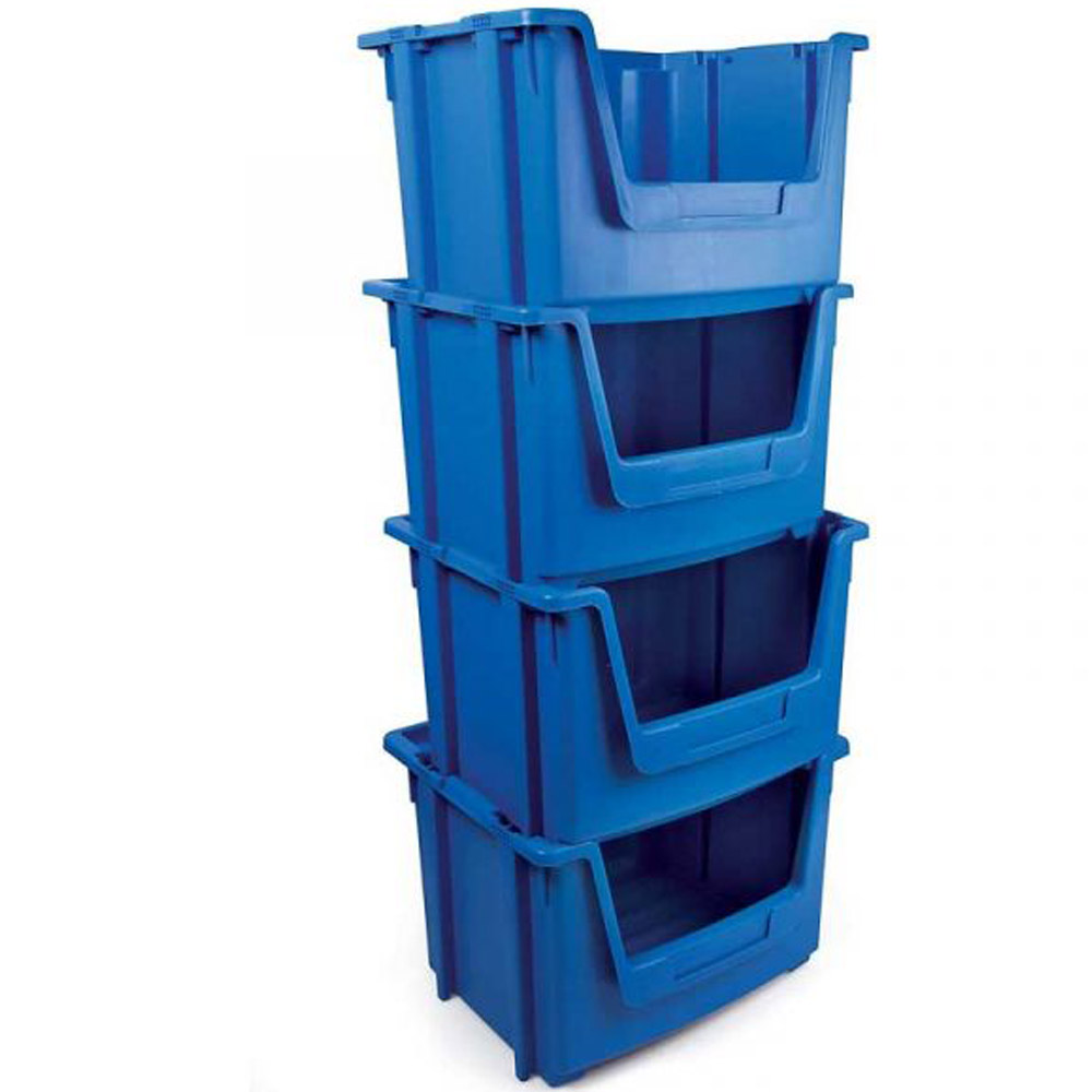 Stackable Open Fronted Plastic Pick Bins - 50 Litre