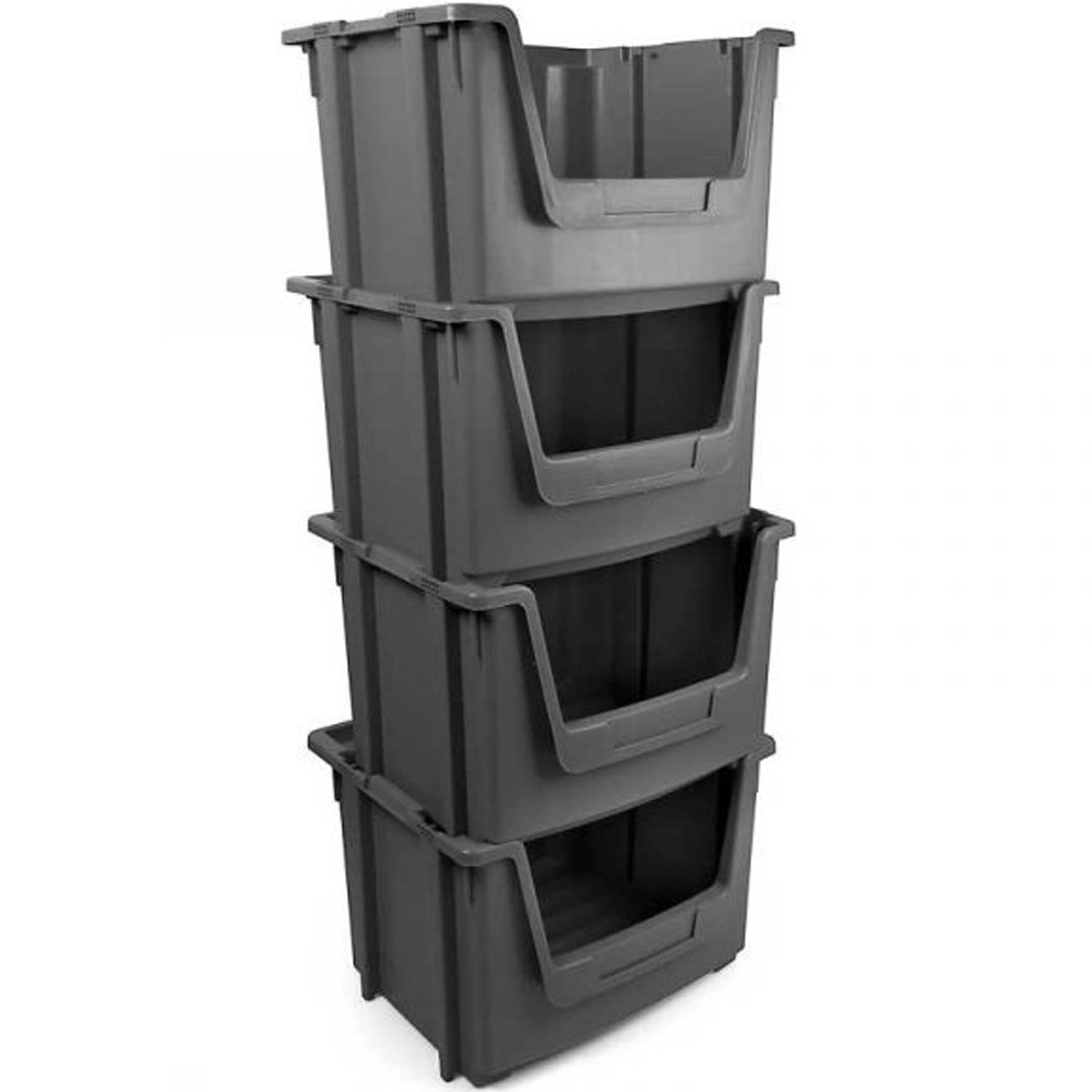 Stackable Open Fronted Plastic Pick Bins - 50 Litre