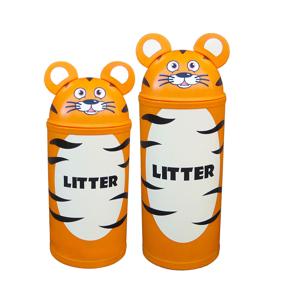 Animal Kingdom Tiger Litter Bin - orange