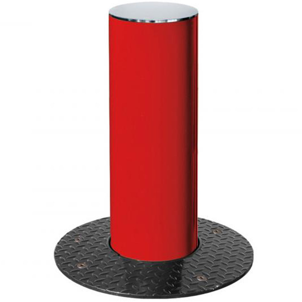 Steel Retractable Bollard with Stainless Steel Top