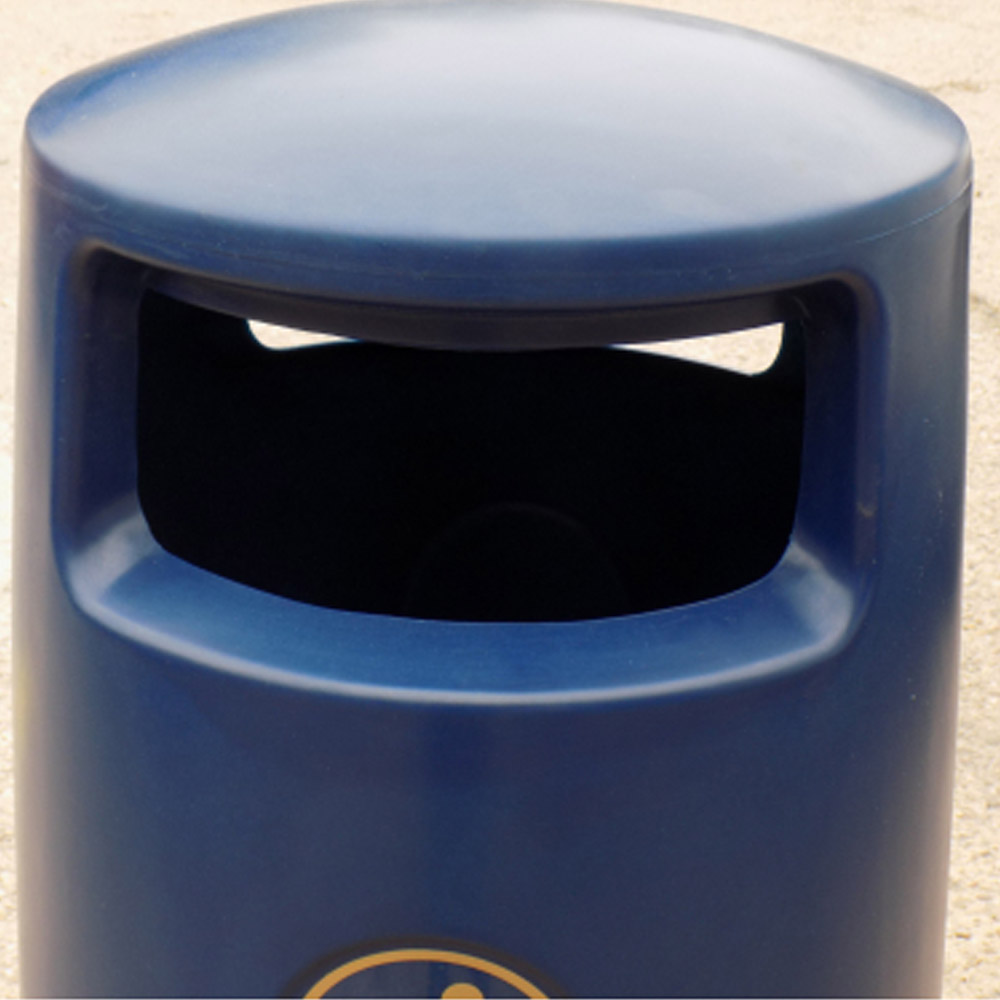 Trojan Litter Bin - 100 Litre Capacity - aperture