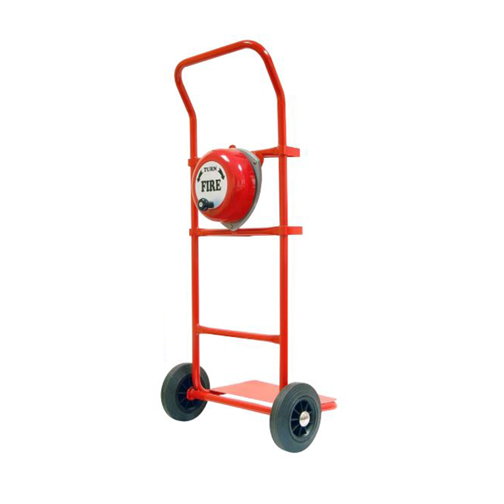 Double Fire Extinguisher Trolley with Bucket