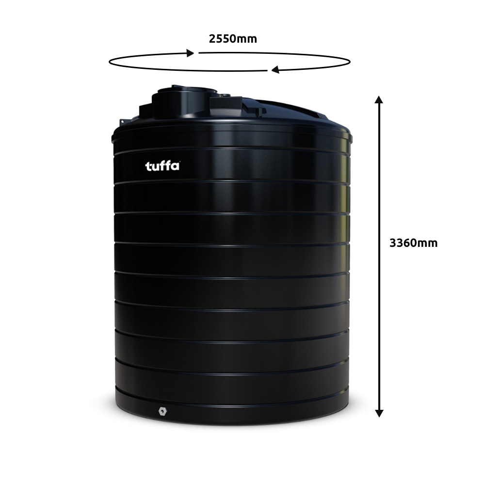 Tuffa 15000 Litre Plastic Waste Water Tank