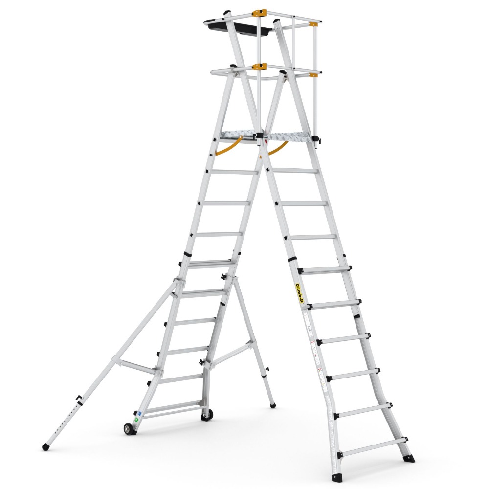 Climb-It „¢ Folding Telescopic Large Platform Steps