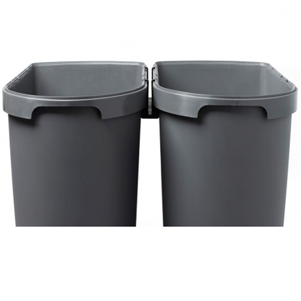 Two bins joined together by the optional joining clip
