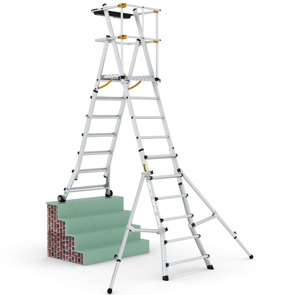 Climb-It „¢ Folding Telescopic Large Platform Steps