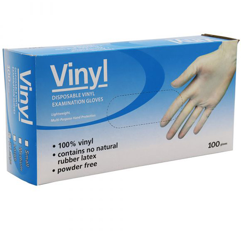 Vinyl Latex-Free Disposable Examination Gloves
