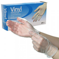 Vinyl Latex-Free Disposable Examination Gloves