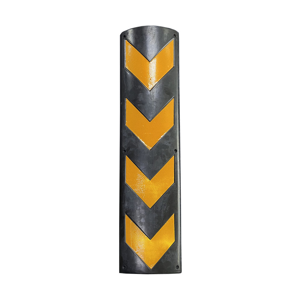 Rubber Wall Protector – Chevron Safety Guard for Industrial & Garage Use