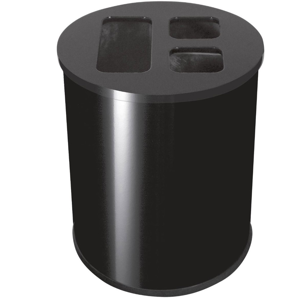 Waste Separation Recycling Bin - 40 Litre - black