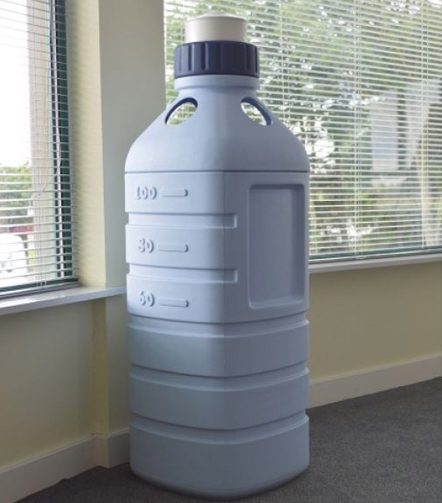 Water Bottle Recycling Bin - 90 Litre
