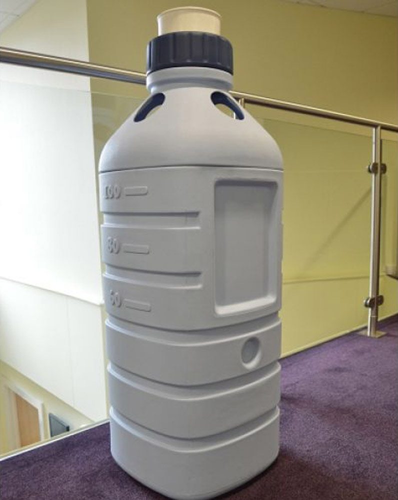 Water Bottle Recycling Bin - 90 Litre