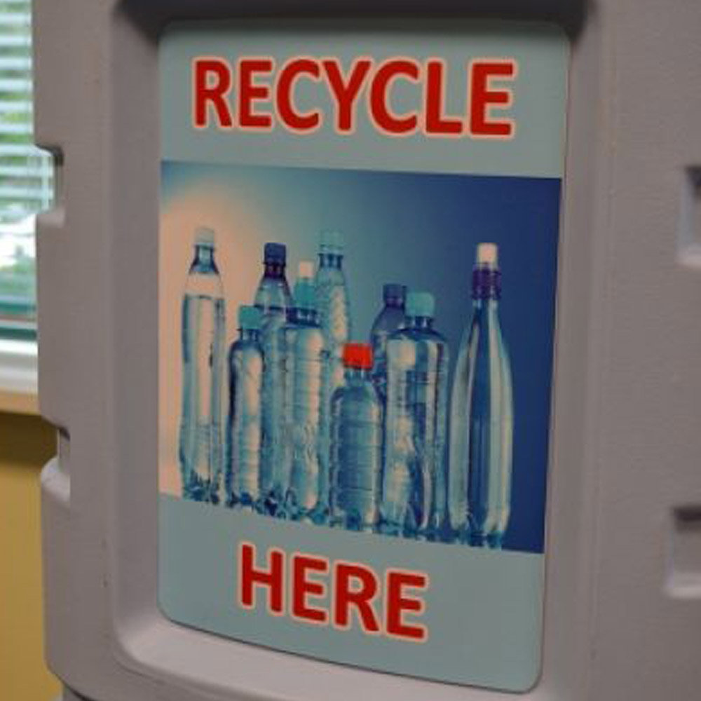 Water Bottle Recycling Bin - 90 Litre