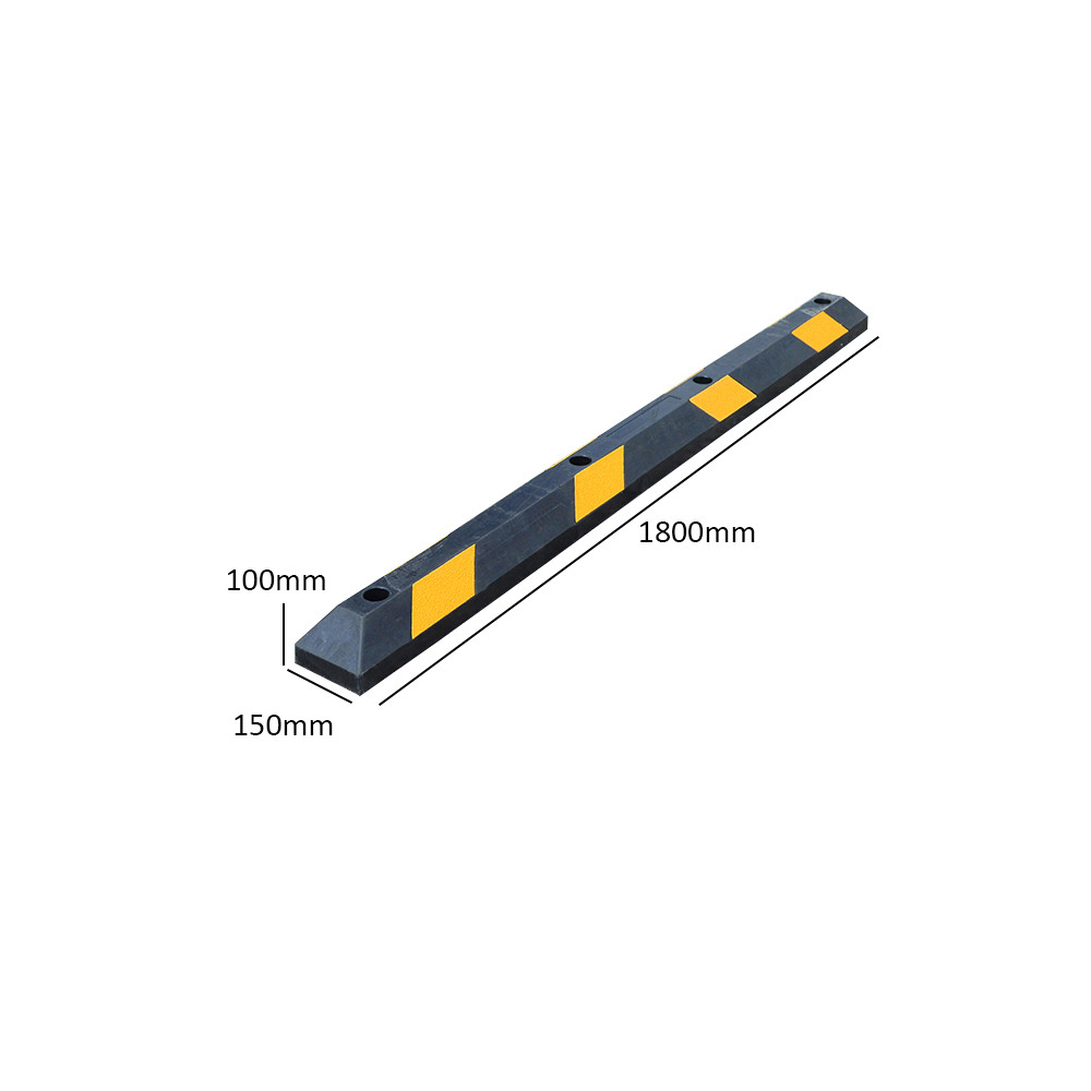 Rubber Wheel Stop 1650 - 2000mm - Kingfisher Direct Ltd