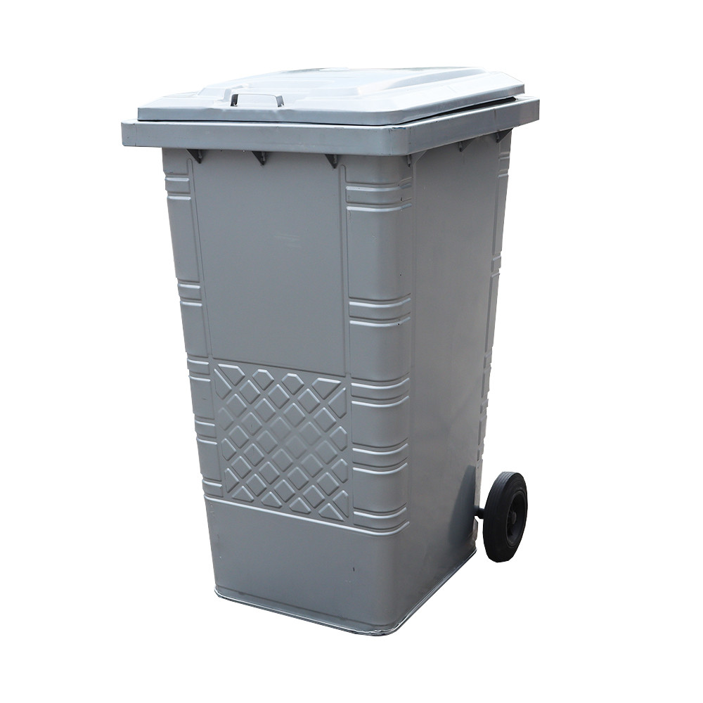 Steel Plated Wheelie Bin - 240 Litre
