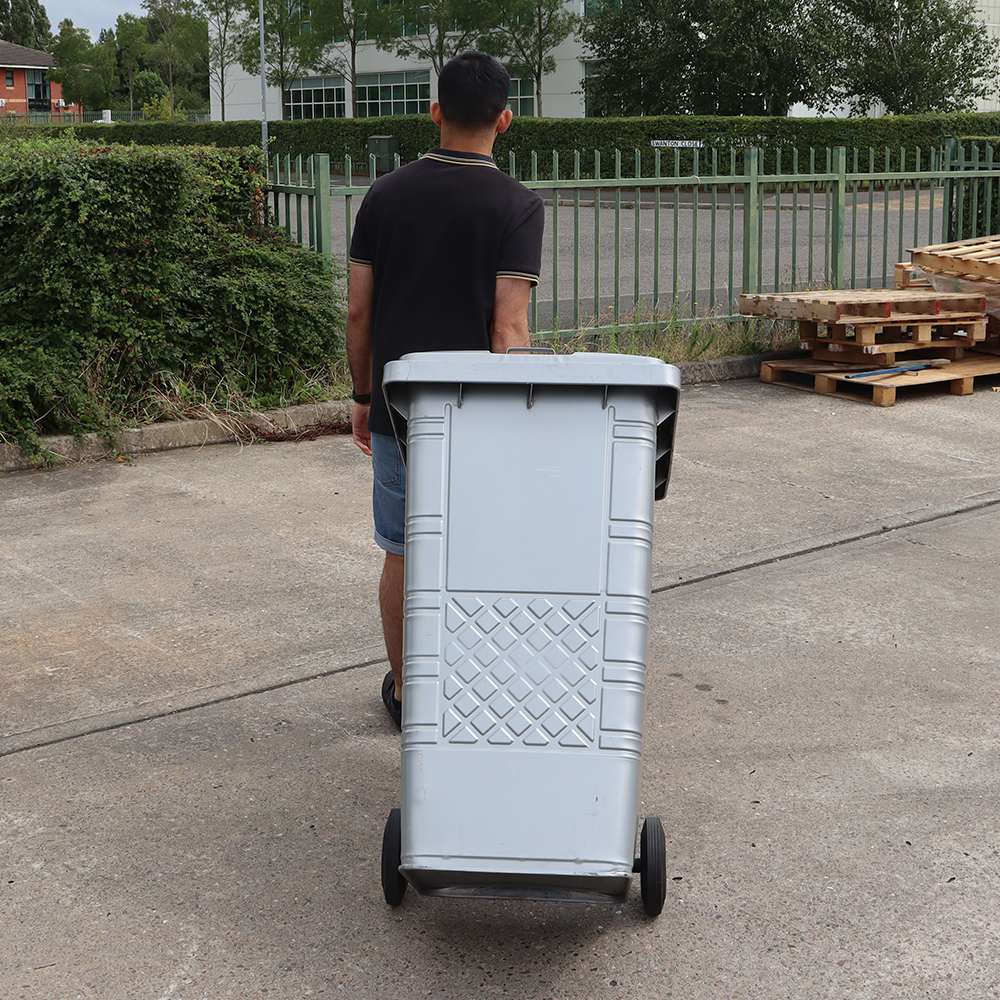 Steel Plated Wheelie Bin - 240 Litre
