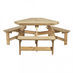 Triangle 6 Seater Picnic Table