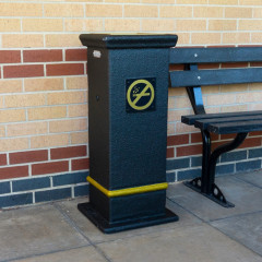 GFC Square Cigarette End Pedestal Bin