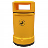 Derwent Outdoor Heritage Litter Bin - 120 Litre - yellow