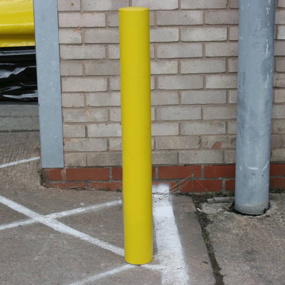 750mm Tall Galvanised Steel Bollard - lifestyle two